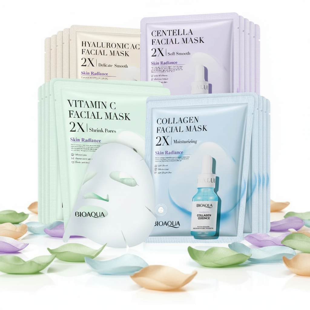 Coffret 20 masques — Rituel complet pour peau éclatante 🌸